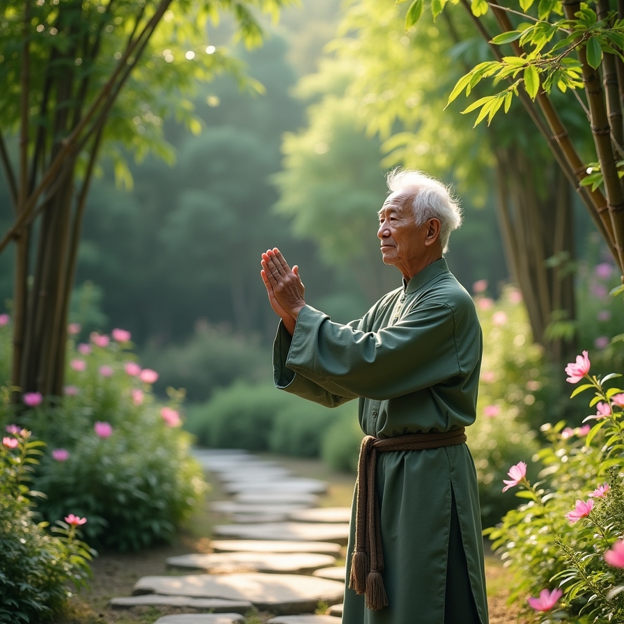 Tai Chi in the Garden
